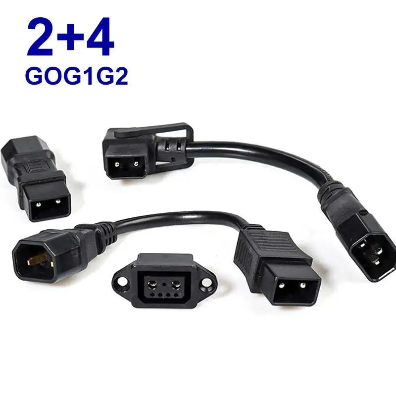 Description Picture 2 of itemXiaoNiu GOG1G2 No.9 Lithium Battery Replacement Plug Charging Station Adapter Charger Conversion Cable 2+4 E-bike Connector