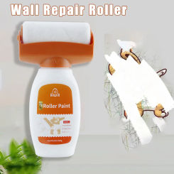 Wall Roller Brush White Latex Paint Wall Repair Tool Household Wall Graffiti Repair Coating Interior Wall Renovation