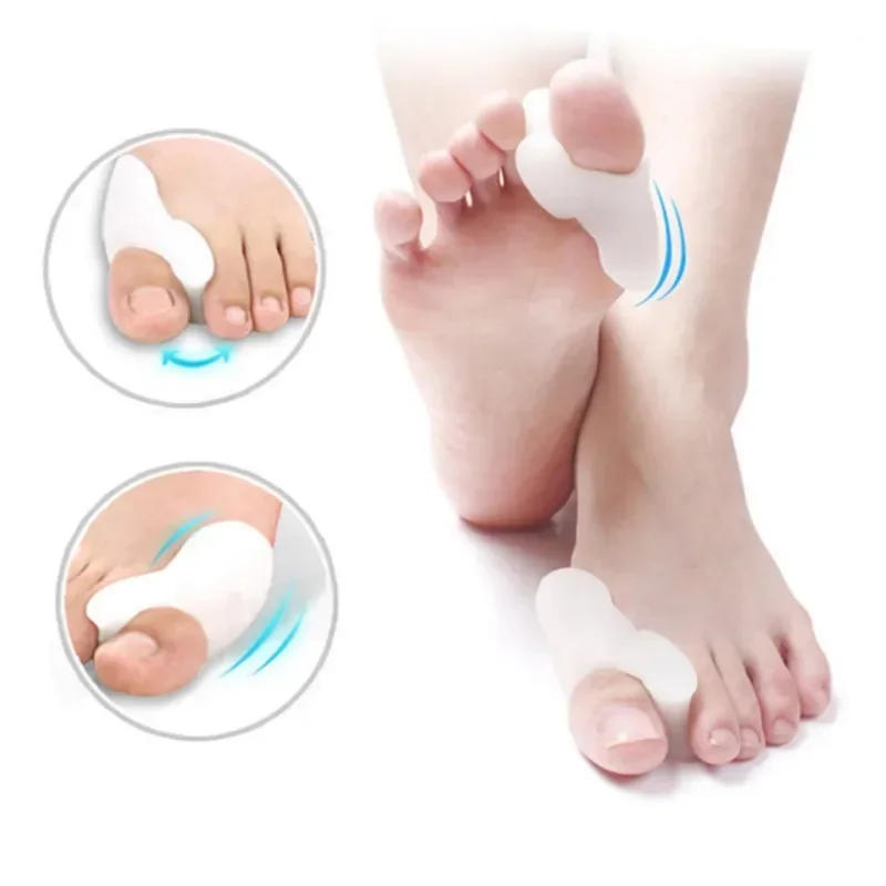 Description Picture 6 of itemSilicone Gel Thumb Corrector Bunion Foot Toe Hallux Valgus Protector Separator Finger Straightener Adjuster Foot Care Tool 2PCS