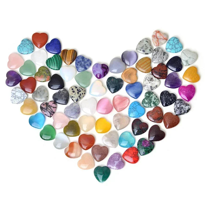 Description Picture 3 of item10/20/30PCS Natural Rose Quartz Crystal Love Heart Home Decoration Chakra Healing Reiki Gemstone Agate Mineral Specimen Stones