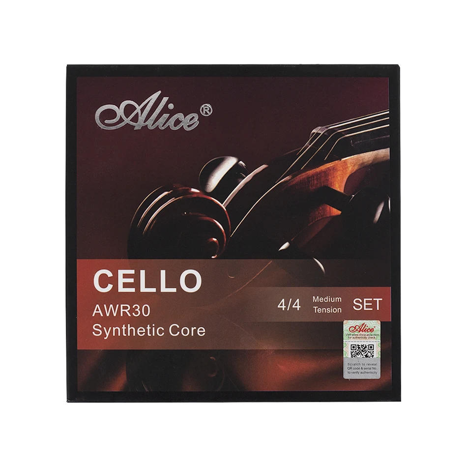 Description Picture 5 of itemAlice AWR30 Cello Strings Ni-Cr Winding and Multifilament Synthetic Nylon Core For 4/4 Cello Performance Using Cello Strings