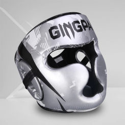 Adults Children Boxing Helmet MMA Sanda Muay Thai Taekwondo Full-Covered Shock Absorption Headgear Training Protective Equipment