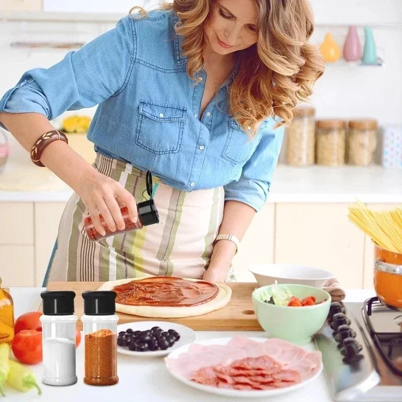 Description Picture 6 of itemPortable Jars for Spices Seasoning Shaker Bottles Plastic Salt and Pepper Shaker Barbecue Condiment Container for Kitchen Gadget