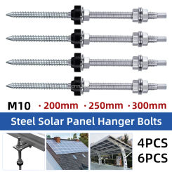 304 Stainless Steel Solar Hanger Bolts for Mounting Solar Panel Height Adjustable Waterproof for Photovoltaic Solar hanger bolts