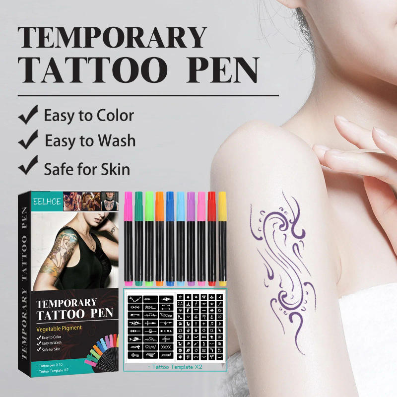 Description Picture 6 of itemTemporary Tattoo Face Body Painting Pen Pigment Non Toxic Waterproof Long Lasting Party Art Festival Cosplay Halloween Makeup