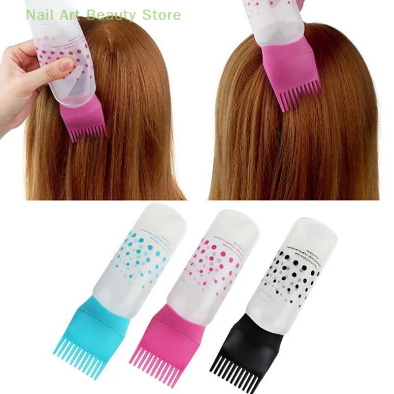 Description Picture 2 of itemHair Dye Bottle Shampoo Hair Coloring Dyestuff Applicator Bottle with Comb Teeth