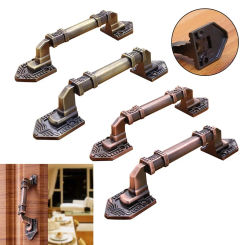 Antique High Quality Aluminum Alloy Decorative Furniture Cabinet Wardrobe Flush Handles Door Handle Drawer Pulls
