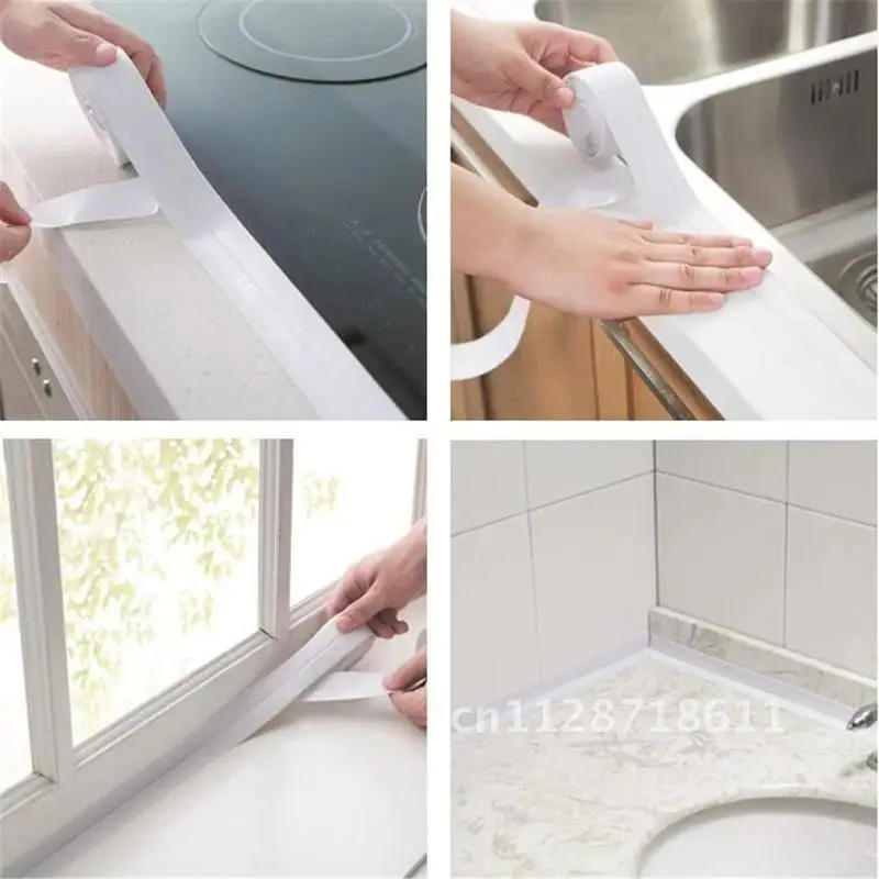 Description Picture 6 of itemKitchen Tape Self Adhesive Multifunction Ceramic Waterproof Anti-moisture PVC Sticker Bathroom Wall Corner Line Sink Stickers