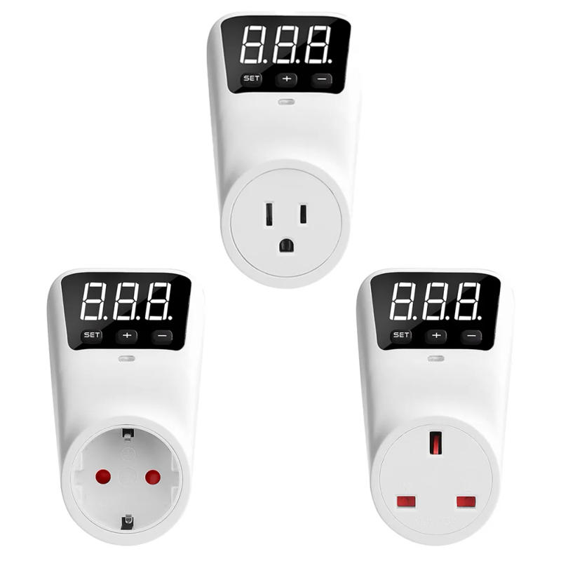 Description Picture 2 of item1pc Adjustable Voltage Delay Protector Socket 16A Automatic Surge Protection With LED Indicators Home Electrical Supplies