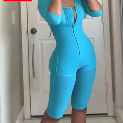 Fajas Colombianas High Compression with Bones Shapewear Post-operative Waist Trainer Slimming Tummy Control Body Shaper