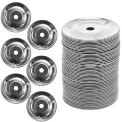 50 Pcs Percussion Drum Accessories Steel Rings Snare Tambourine 310X310X030CM Stainless
