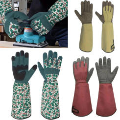 Long Tube Gardening Safety Working Gloves Thorn-Proof Gloves For Cactus Rose Pruning & Lawn Care Garden Protective Work Gloves