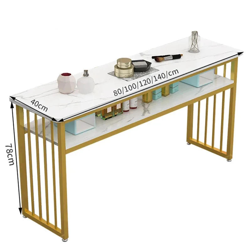 Description Picture 2 of itemEuropean Fashion Ins Manicure Table and Chair Set Double Manicure Tables Salon Furniture Professional Beauty Salon Nail Tables B