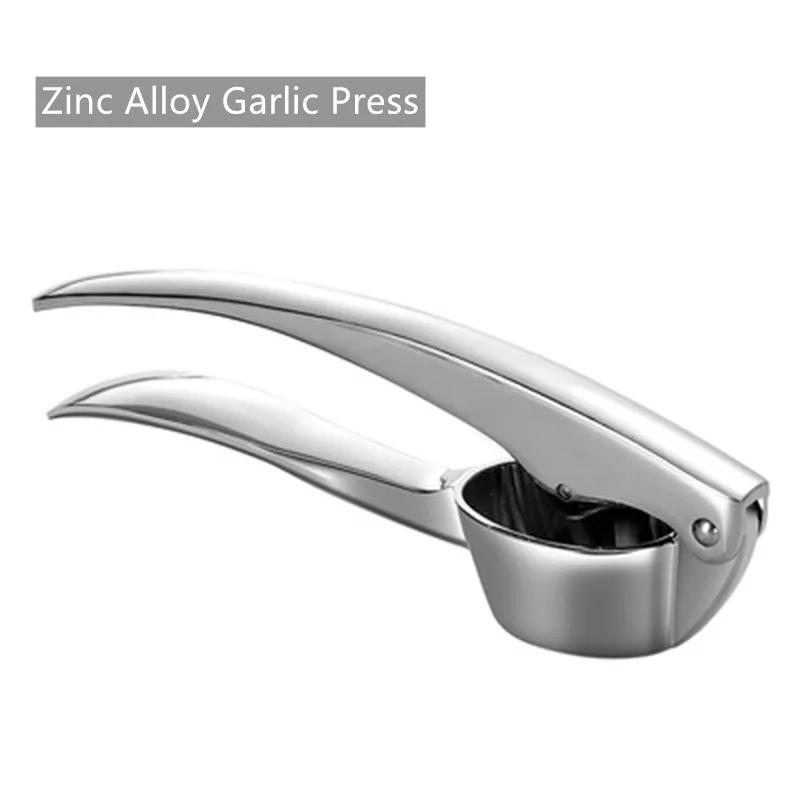 Description Picture 2 of itemZinc Alloy Garlic Press Manually Mashed Garlic Machine Garlic Crusher Handheld Cooking Ginger Crusher Kitchen Tools
