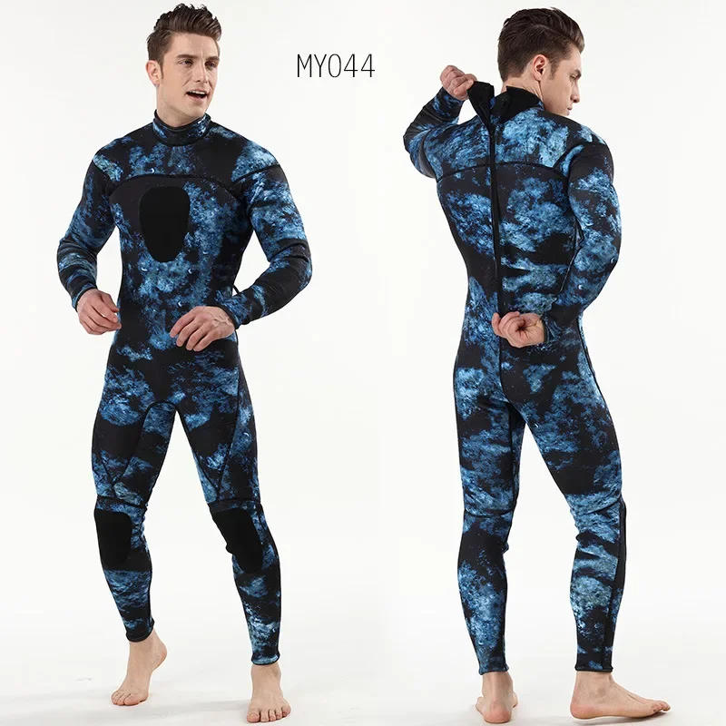 Description Picture 4 of itemMens Spearfishing Wetsuit 3mm Camouflage Neoprene One-piece Diving Suit for Scuba FreeDiving Jumpsuit Cold Water Swimsuit