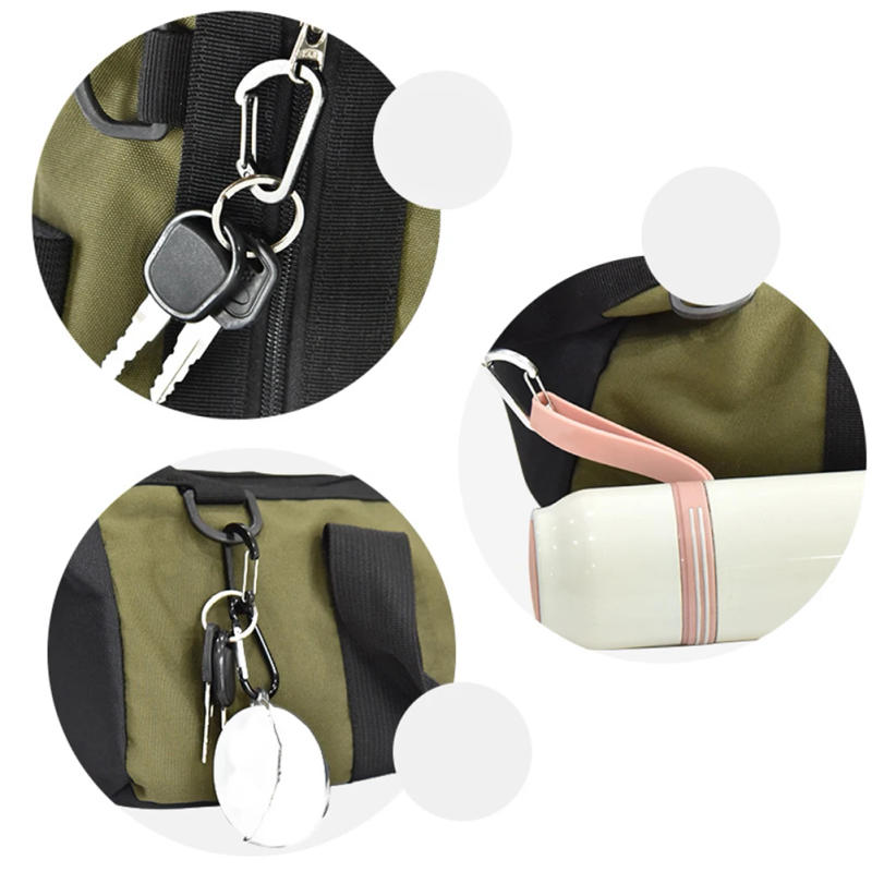 Description Picture 4 of itemCarabiner Clips Aluminum-Alloy Keychain Carabiner Clip D Rings For Camping Hiking Sports Backpack  Outdoor Tool Parts 5 Colors