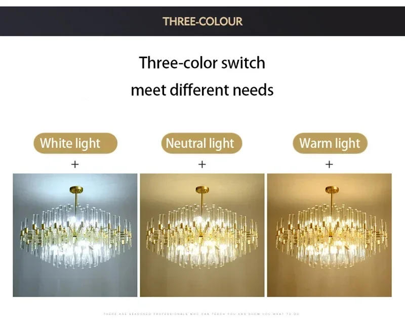 Description Picture 6 of itemNordic LED Crystal Chandeliers for Living Room Dining Bedroom Kitchen Chandeliers Luxury Gold Art Decor Hanging Lamp