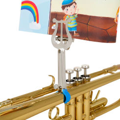 M MBAT Trumpet Clip Clamp On Sheet Music Stand Durable Metal Lightweight Brass Instrument Trombone Folder Universal Accessories