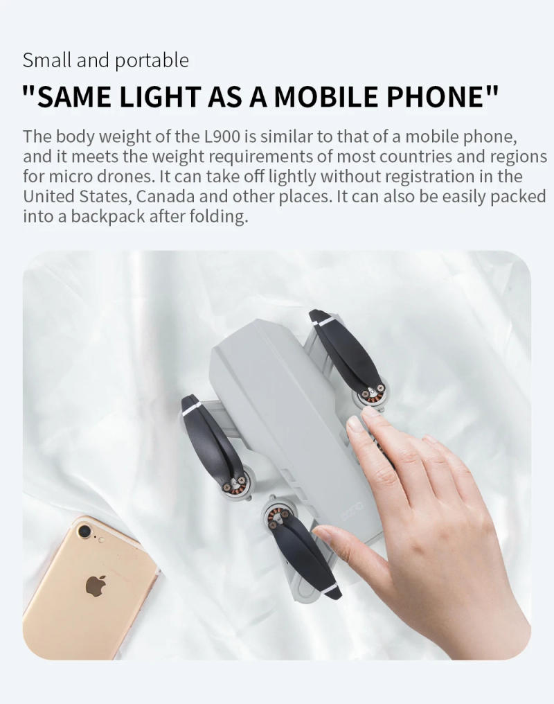 Description Picture 6 of itemL900 PRO Brushless GPS Folding Drone 4k High Definition Aerial Photography Quadcopter Long Endurance Remote Control Aircraft Toy