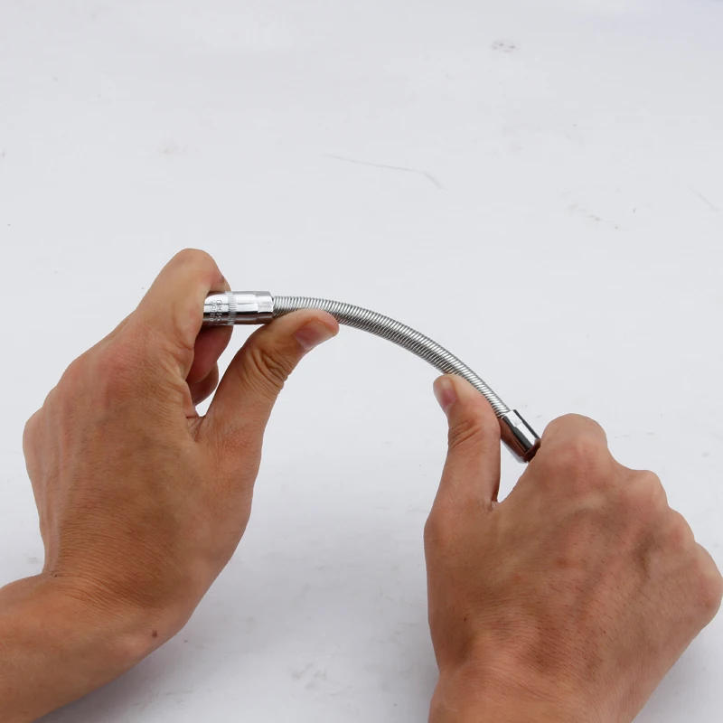 Description Picture 2 of item1/4" Flexible Socket Extension 150mm Ratchet Wrench Sockets Bar Bit Sockets Auto Tools