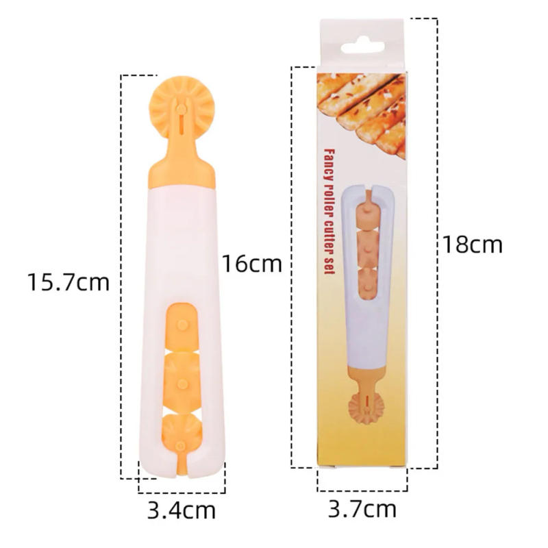 Description Picture 2 of itemPastry Dough Lattice Cutter Pizza Pastry Lattice Roller Cutter Roller Dockers Dough Cutter Plastic Noodle Knifes Baking Cutter