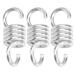 3 Pcs Spring Swing Hangers Clothes Rack Porch Springs Steel Hammock Fixing Metal