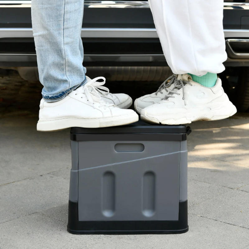 Description Picture 6 of itemStrong Bearing Capacity Trash Can Trash Can Travel Outdoor Camp Folding Toilet for Tour Emergency Self-driving for Adults & Kids