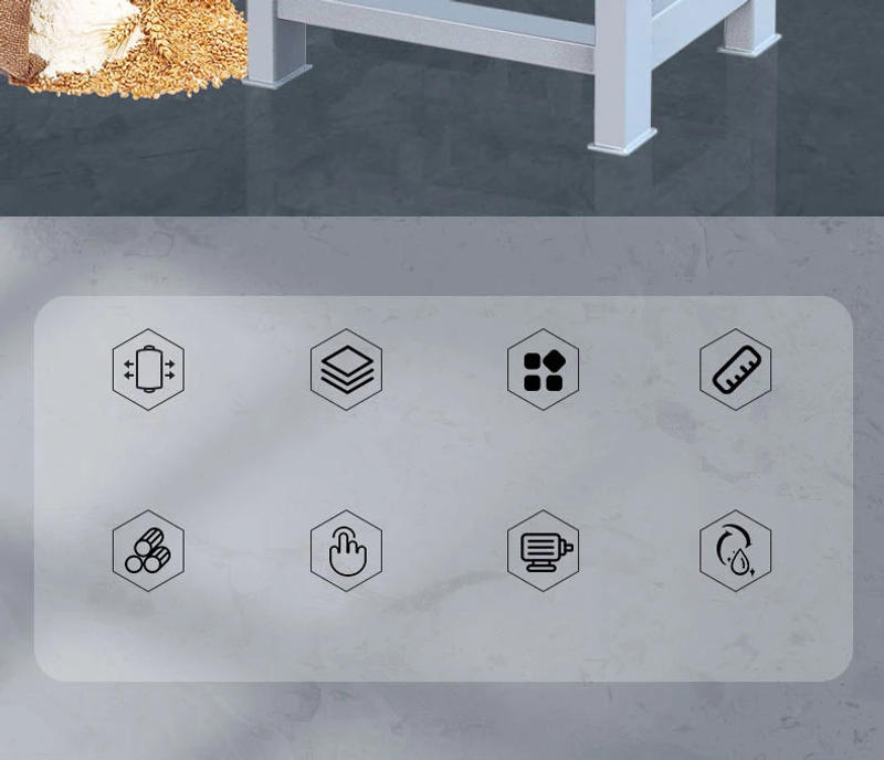 Description Picture 3 of itemElectric Dough Roller Stainless Steel Desktop Commercial Maker Noodle Pressing Machine Full-Automatic Dumpling Multifunctional