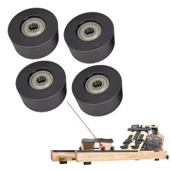 4pcs Water Resistance Rowing Machine Seats Pulley 45x21x8mm Rower Seat Cushion Wear-resistant Limit Wheel Row Machines Parts