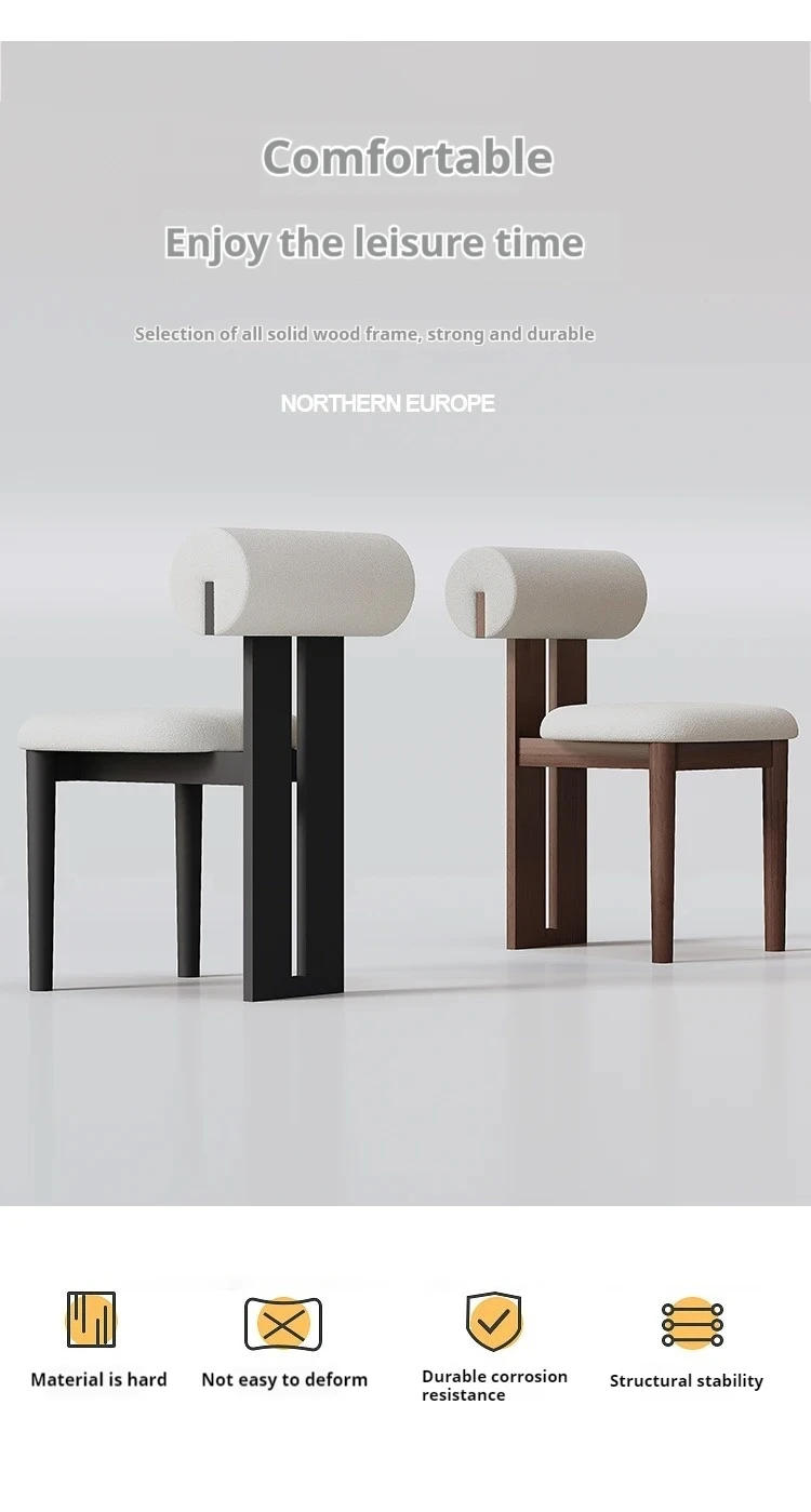 Description Picture 4 of itemDesk Chair Chaise Design Salle Manger Dining Table Kitchen Chairs for Living Room Food Outdoor Modern Sedie Furniture Home