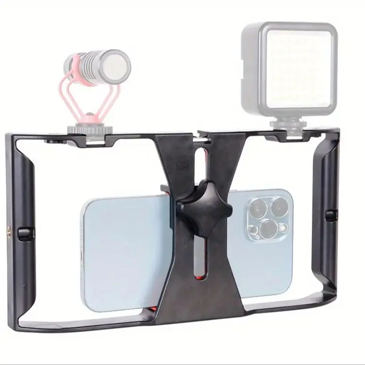 Description Picture 4 of itemDesiontal Multi-Function Handheld Photo Stabilizer & Holder For smartphone,fill lights And Microphone
