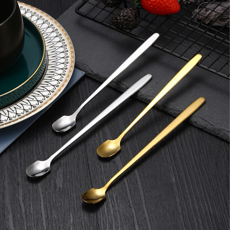 Description Picture 5 of itemLong Handle Bar Cocktail Mixing Spoons Stainless Steel Multi-size Drinks Muddler Stirrer Bartender Whisky Stir Rod Accessories
