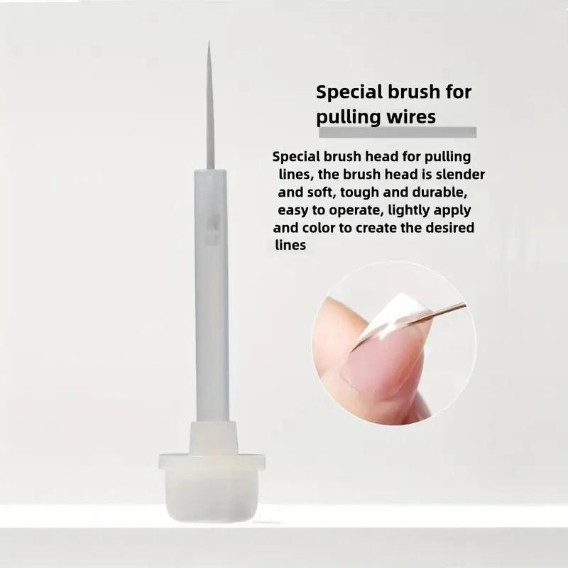 Description Picture 6 of item20Pcs/box Nail Brush Polish Brushes Replacement 3 Styles Disposable Nail Polish Brush Liquid Manicure Applicators Brush Tools