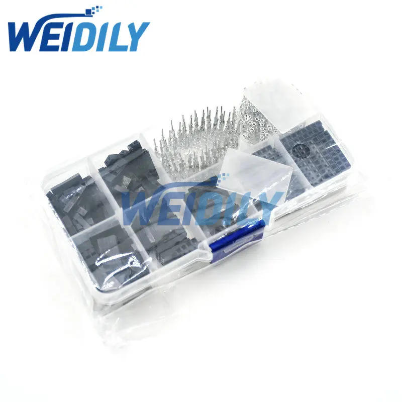 Description Picture 6 of item310PCS Dupont Wire Jumper Pin Header Connector Housing Kit Male Crimp Pins+Female Pin Connector Terminal Pitch With Box New