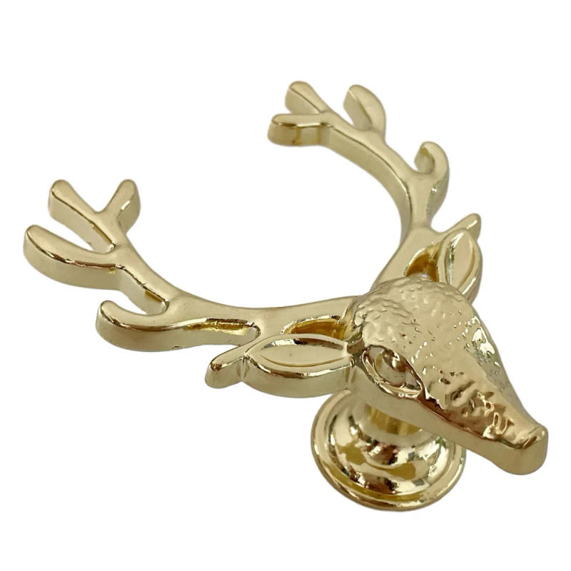 Description Picture 4 of itemFurniture Handles Deer Shape Wardrobe Knob Vintage Cabinet Pulls Creative Animal Wardrobe Door Handle Furniture Hardware