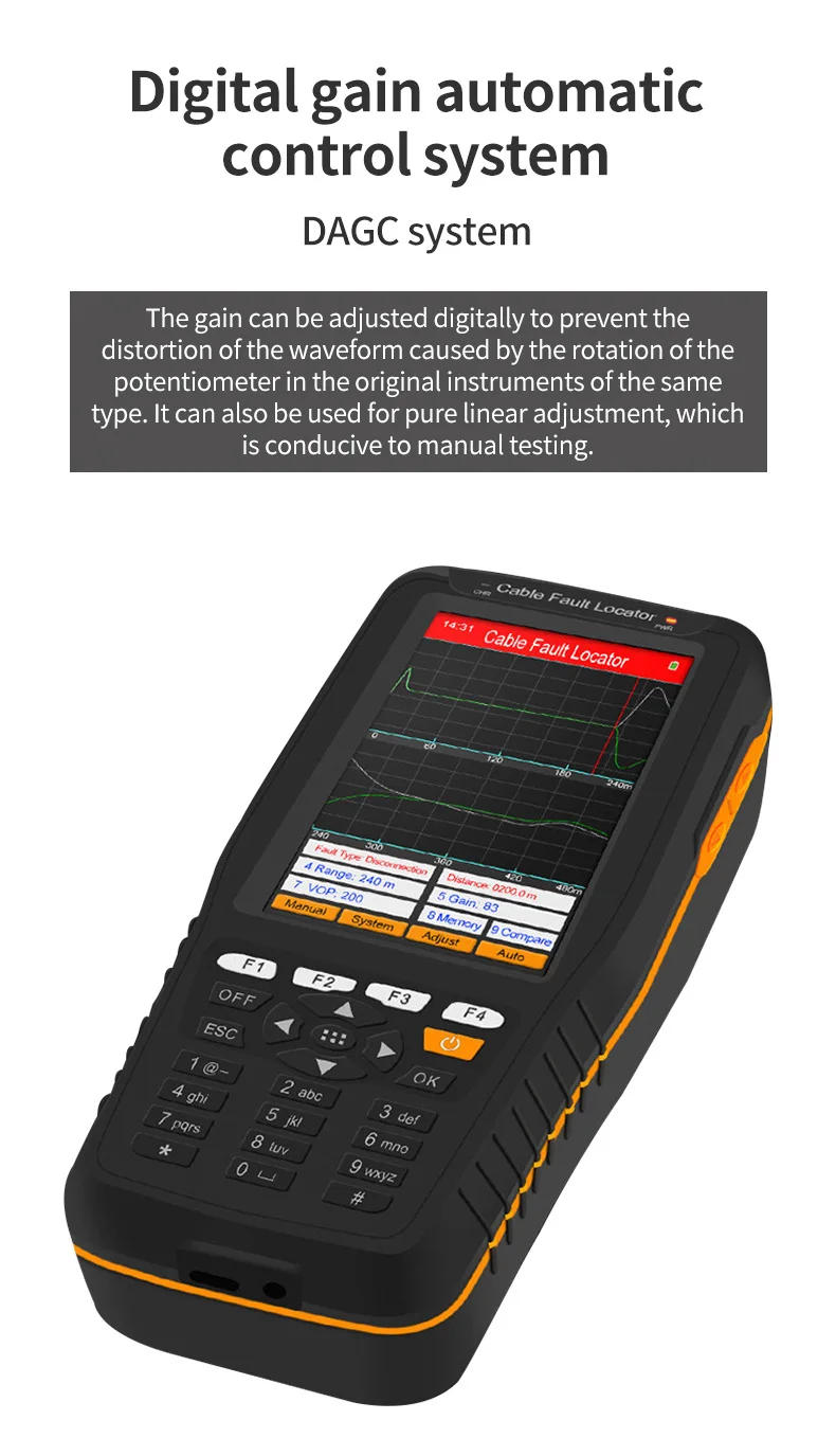 Description Picture 5 of itemTL280 Cable Fault Tester TDR Locator Coaxial Communication Wire Locater 1~8km Circuit Breaker Finders