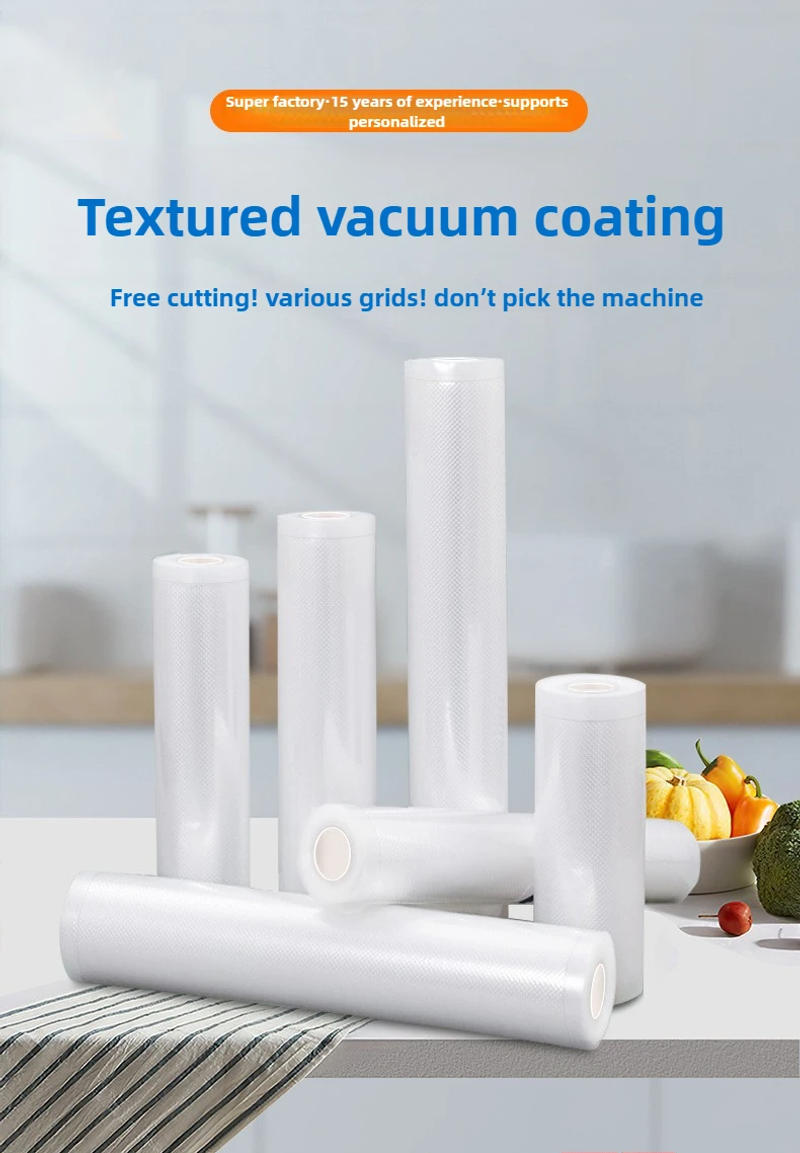 Description Picture 2 of itemVacuum Bags for Food Kitchen Vacuum Sealer Food Fresh Long Storage Saver Bags Keeping Food for Vacuum Packer Length Is 5m