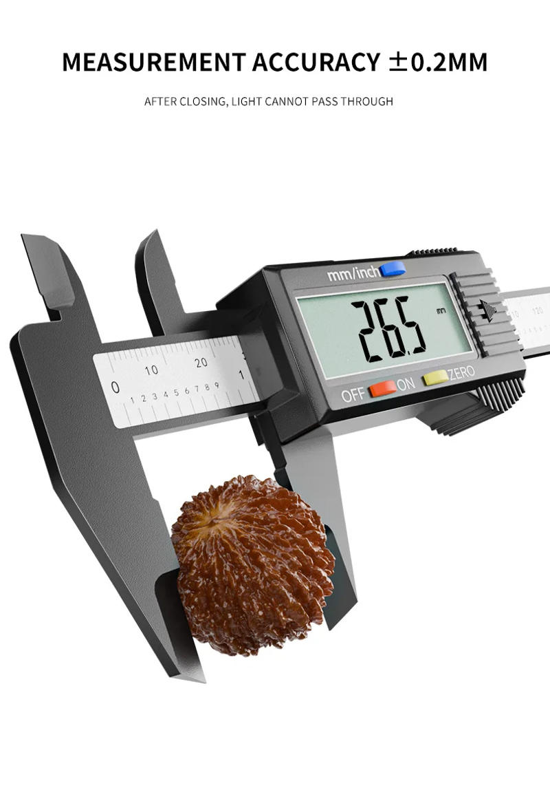 Description Picture 6 of item150mm/6 Inch Digital Caliper with 0.1mm Resolution - Professional Electronic Vernier Caliper and Measuring Tool for Precision Wo