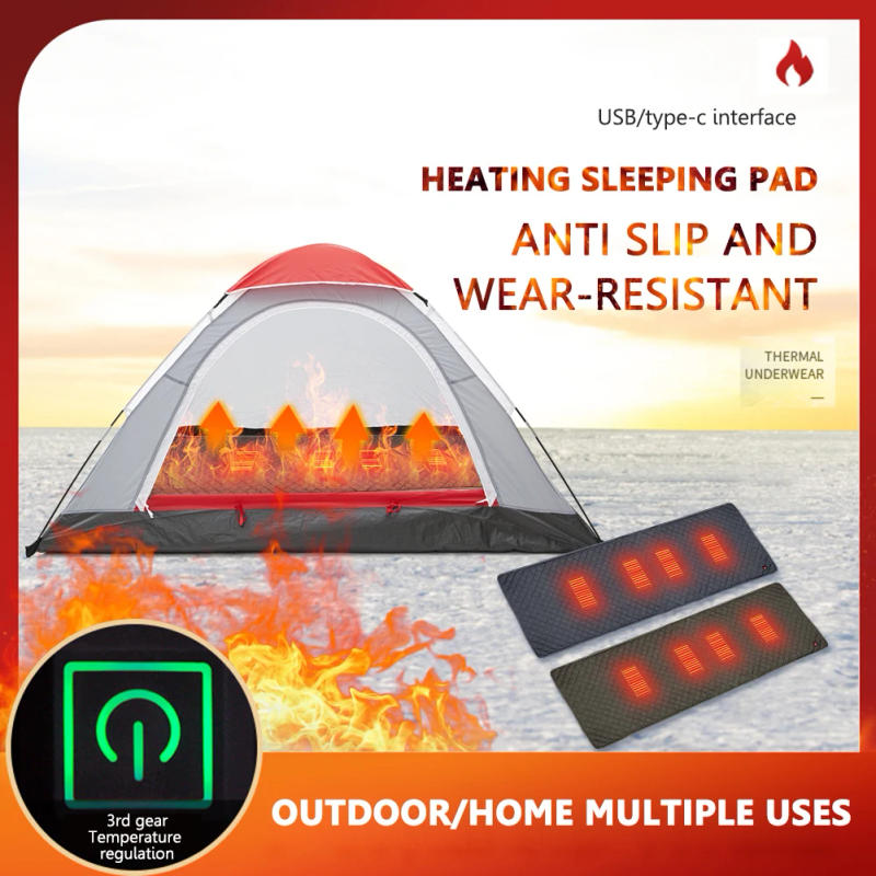 Description Picture 5 of item5V Type-C USB Electric Heating Pad Winter Sleeping Electric Blanket Heated Sheet 3-Level for Indoor Outdoor Camping Electric Mat