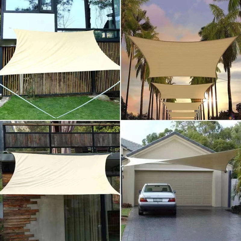 Description Picture 4 of item300D Waterproof Large Sun Shelter Sunshade Protection Outdoor Canopy Garden Patio Pool Shade Sail Awning Camping Shade