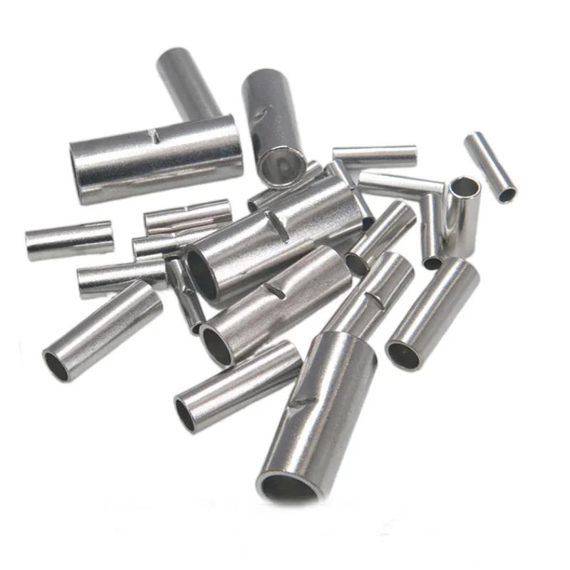 Description Picture 6 of item150pcs Non-Insulated Butt Wire Connector Ferrules Electrical Cable Terminal Bare Tinned Crimp Terminal 0.5-6mm2 22-10AWG