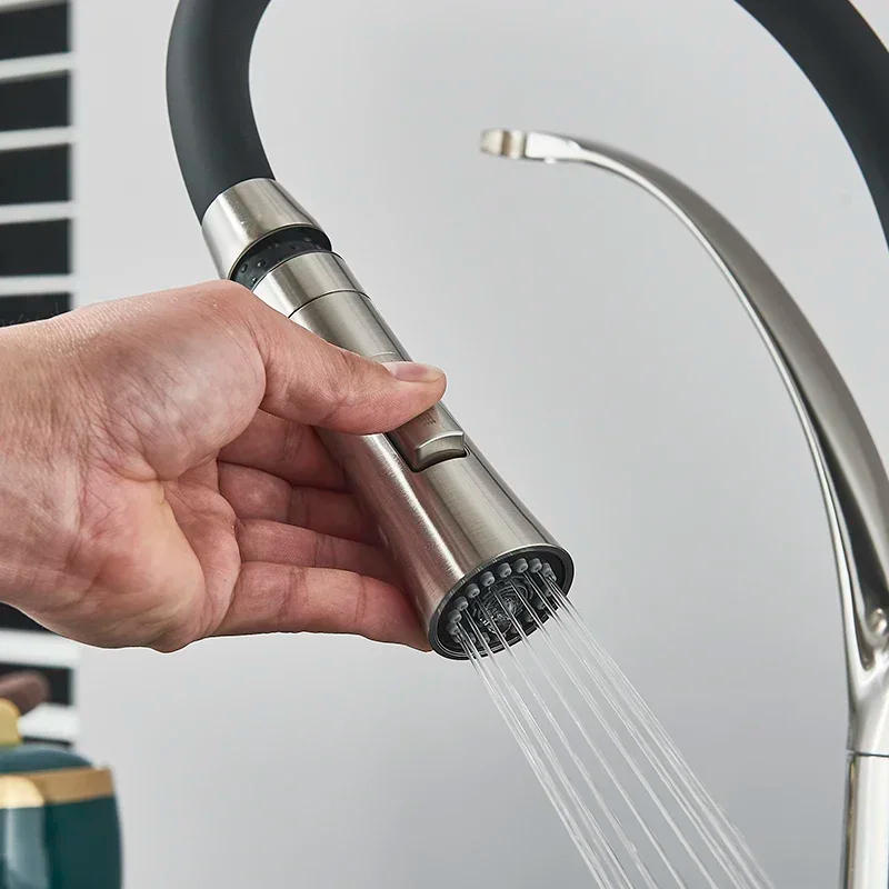 Description Picture 4 of itemAnti-splash Basin Faucet Kitchen Sink Faucet Hot and Cold Water Tap Single Handle Kitchen Faucet Universal Rotation Nozzle Tap