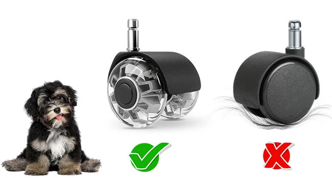 Description Picture 6 of itemOffice Chair Wheels Replacement 2 Inch Heavy Duty Caster Wheels Quick & Quiet Rolling Chair Casters (Set of 5) Universal Fit