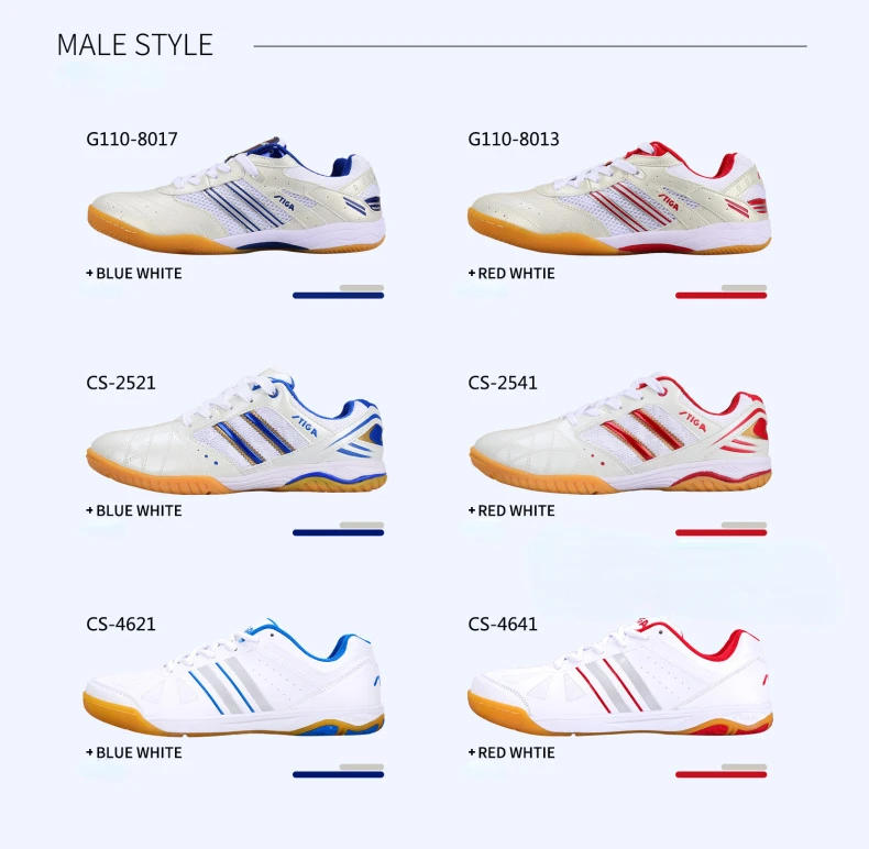 Description Picture 5 of item2023  Stiga table tennis Shoes Men women Breathable High Elastic Sports sneakers ping pong boots tenis para hombre