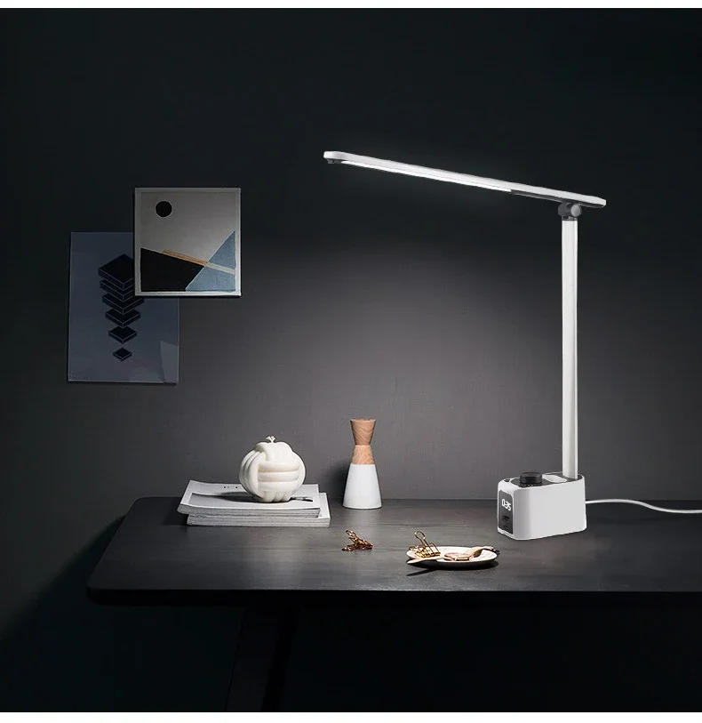 Description Picture 4 of itemLED Desk Lamp Foldable Study Dimmable Office Rechargeable Bedside Lamp for Read Brightness Eye Protect Display Screen Table Lamp