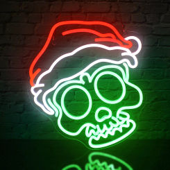 Human Skeleton Neon Sign Halloween Decoration Spooky LedNeon Lights For Christmas Room  Halloween Party Home Bars Club Decor USB