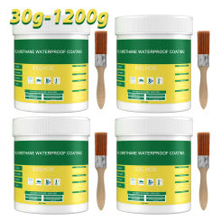 30g-1200g Waterproof Coating Sealant Agent Transparent Invisible Paste Glue With Brush Restore Adhesive Repairing Roof Bathroom