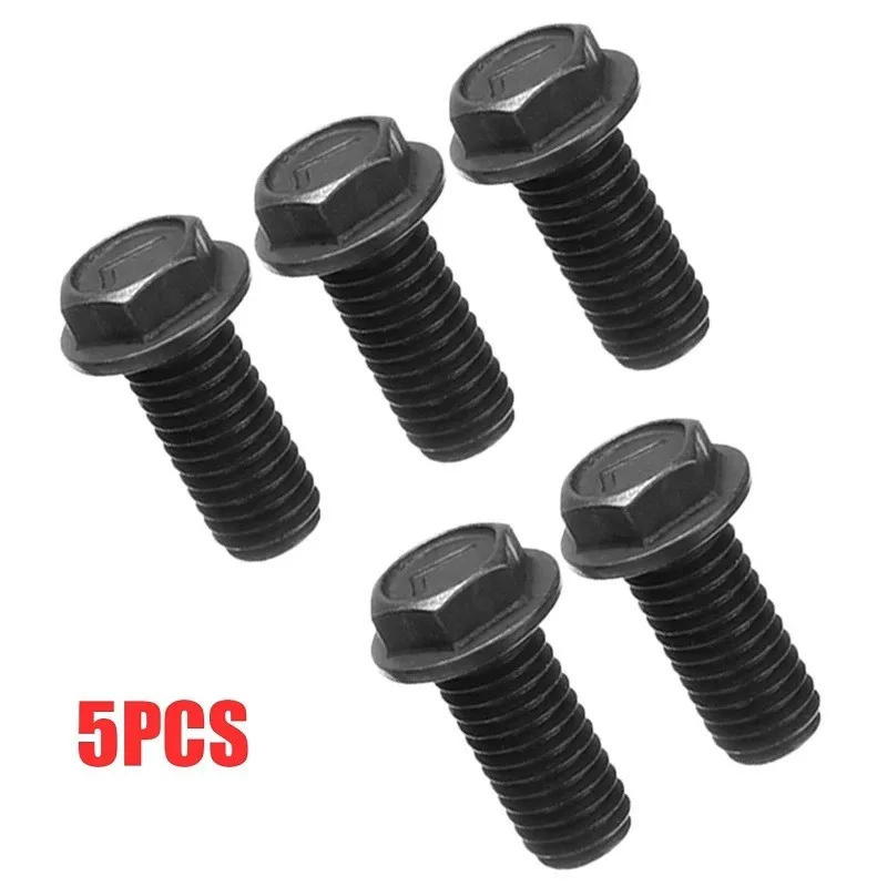 Description Picture 5 of item5pcs Saw Blade Screw M8 X 18mm Left Hand Thread Hex Flange For Cutting Machinecarbon Steel Screw Set High Quality Black Screw