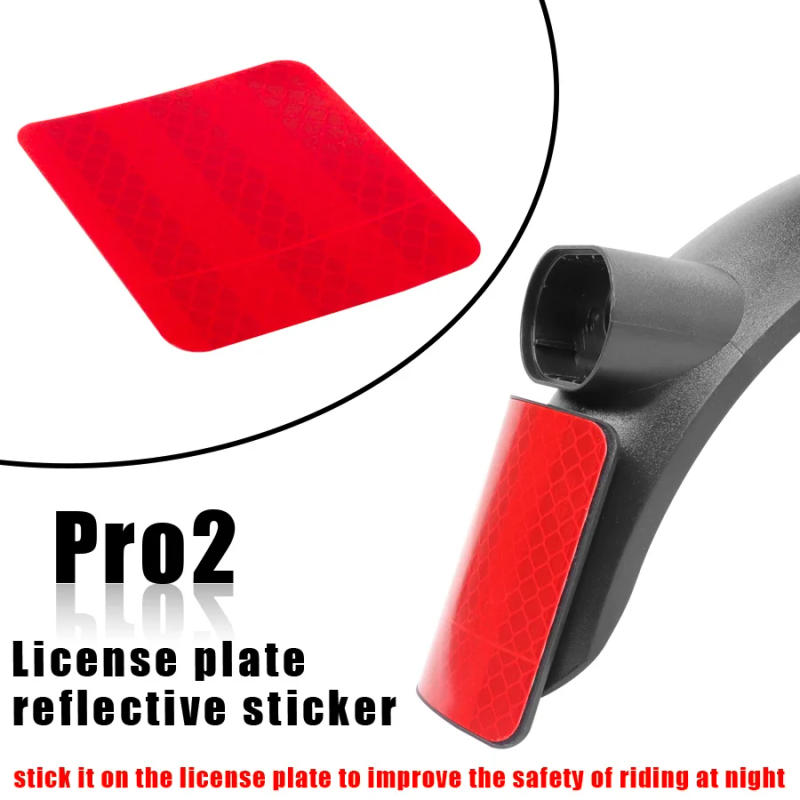 Description Picture 6 of itemFender Sticker For Xiaomi Scooter Pro 1S Pro2 Rear Wheel Back Mudguard Reflective Decoration Night Safe Driving Accessories