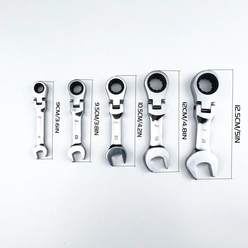 Description Picture 3 of itemMini Short Handle Ratchet Wrench with Movable Head, Quick Dual-purpose Open End Wrench, Hardware Tool, Labor-saving Wrench